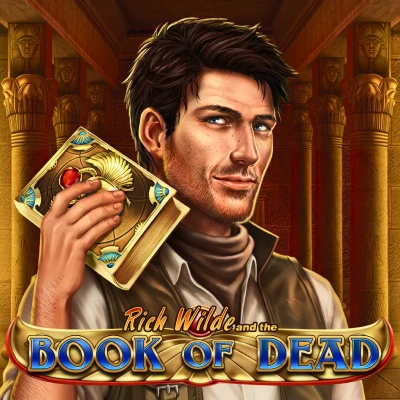 Book of Dead Egyptian-themed pokie tile at Wolf Winner Australia